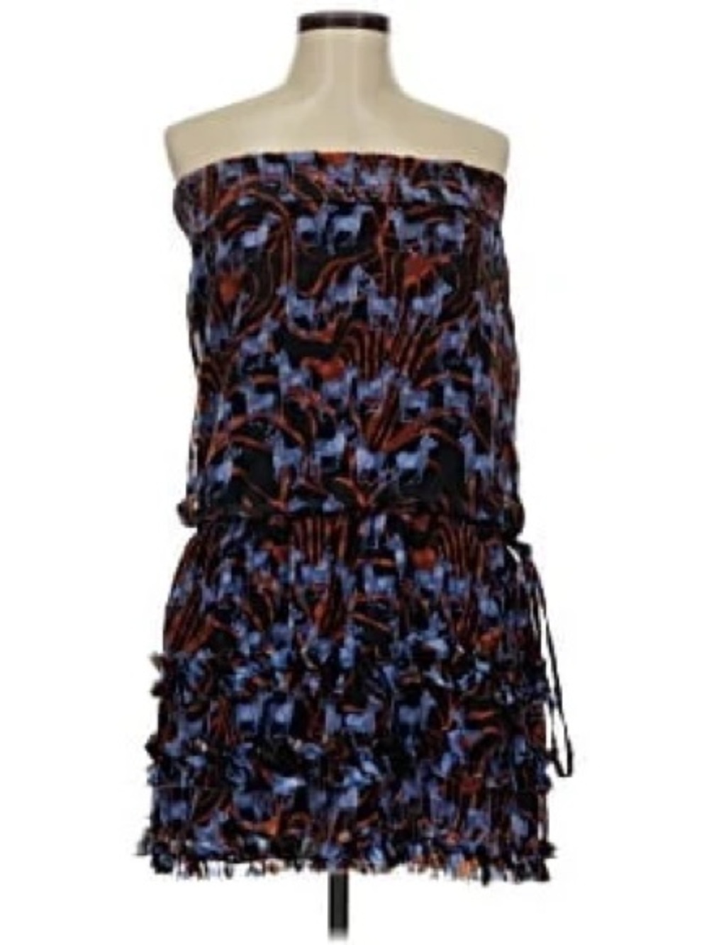 Strapless dress by Ya Los Angeles with 🦓 detail